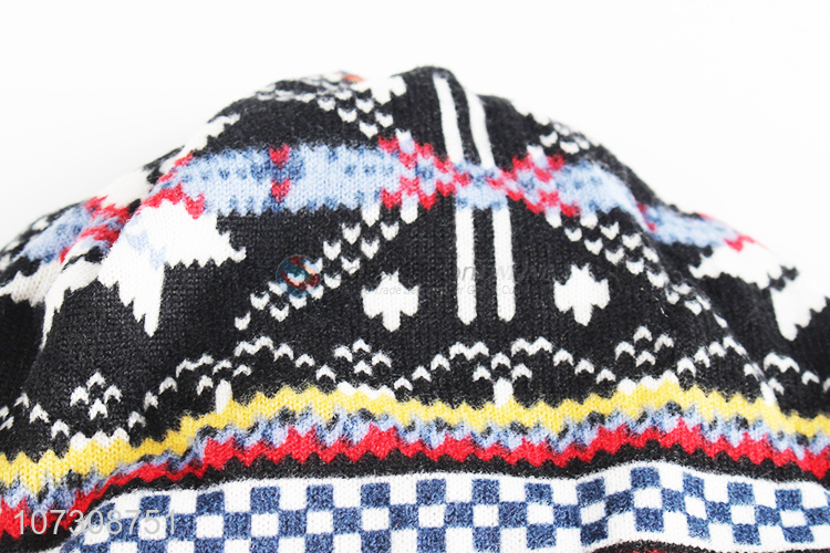 Fashion Cheap Winter Warm Beanie Cap Polyester Knit Hat