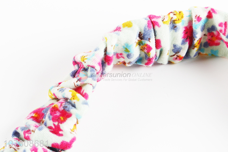 New Arrival Fashion Printing Womens Sweet Elastic Turban Hair Band