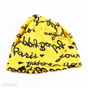 Good Sale Trendy Lettern Pattern Winter Outdoor Knitting Beanie Hats