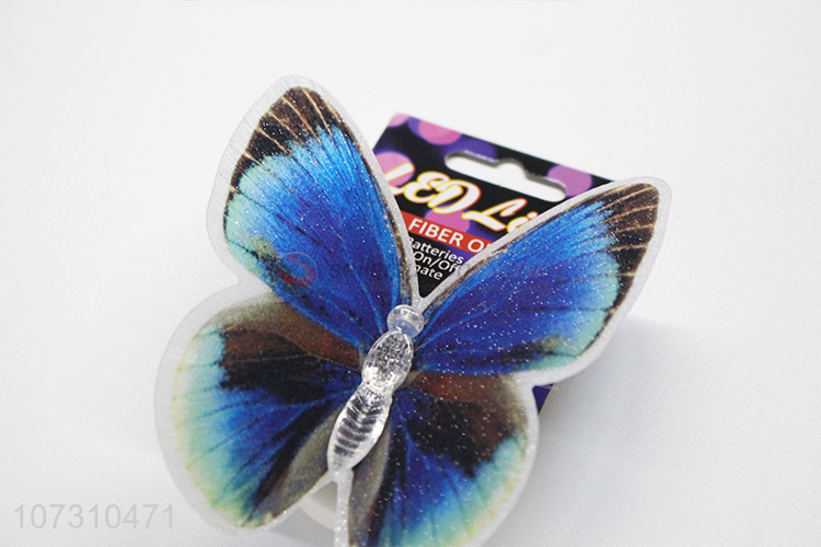 Hot Selling Butterfly Shaped Glowing Simulation Fiber Optic Led Light