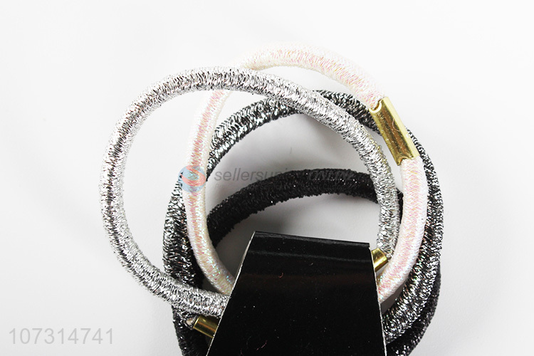 High quality metallic hair bands fashion women hair ropes