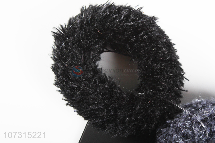 Factory price fashion women hair ring fluffy hair bands