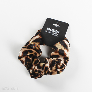 Good quality fashion ladies hair bands leopard print hair ring