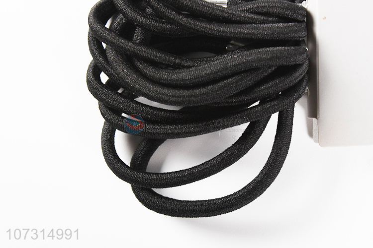 Low price black hair bands elastic hair ropes for women