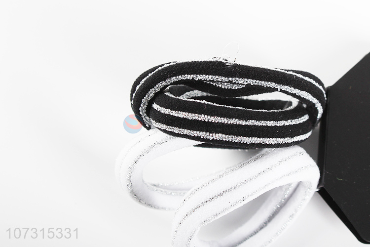 Superior quality beautiful silver wire hair rope women hair bands