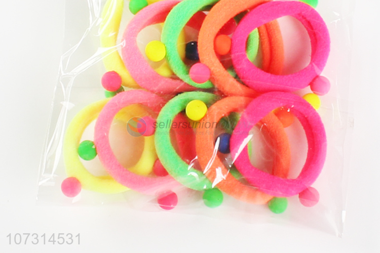 Hot selling fashion girls hair bands colorful hair ring