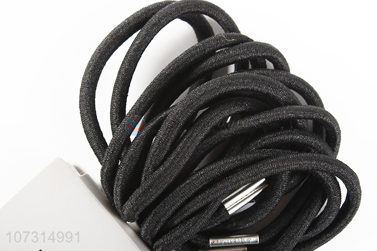 Low price black hair bands elastic hair ropes for women