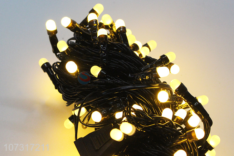 Fashion Warm Light 100 LED Transparent Wire V5 Lights With Tail Plug