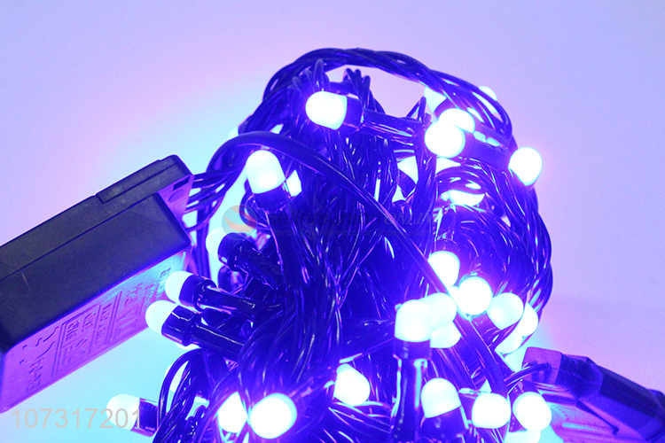 Hot Selling Transparent Wire 100 LED V5 Blue Lights With Tail Plug