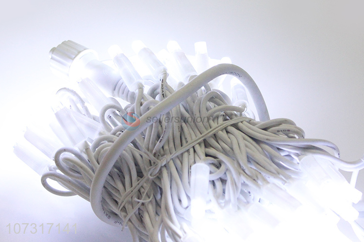 Hot Sale IP44 Incandescent Lamp White Wire String Decoration Lights