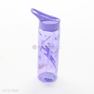 Wholesale Price Plastic Water Cup Travel Outdoor Portable Drinking Water Bottle With Straw