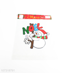 New arrival long lasting snowman window door glass sticker