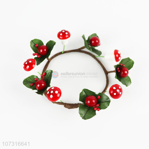 Wholesale popular Christmas decoration candle holder wreaths