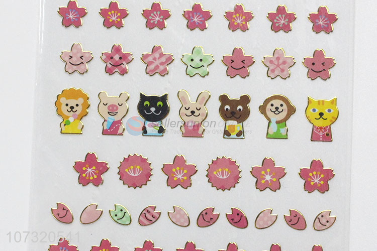 Premium Quality Cute Cartoon Flowers Shaped Decorative Sticker