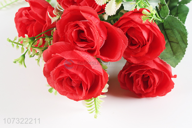 New Product 9 Heads Plastic Fake Flower Simulation Bouquet