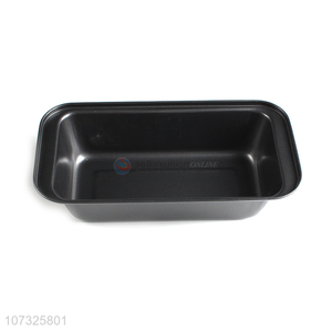 Competitive Price Toast Box Metal Nonstick Bakeware Black Bread Tray