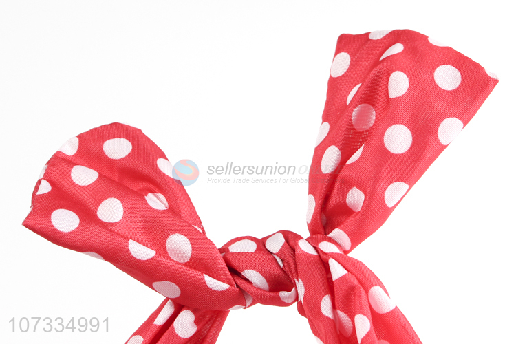 Best Sale White Dots Red Headband Fashion Girls  Hair Accessories