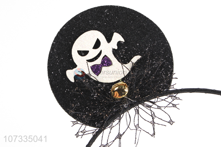 Contracted Design Halloween Round Ear Headband Hair Clasp With White Ghost