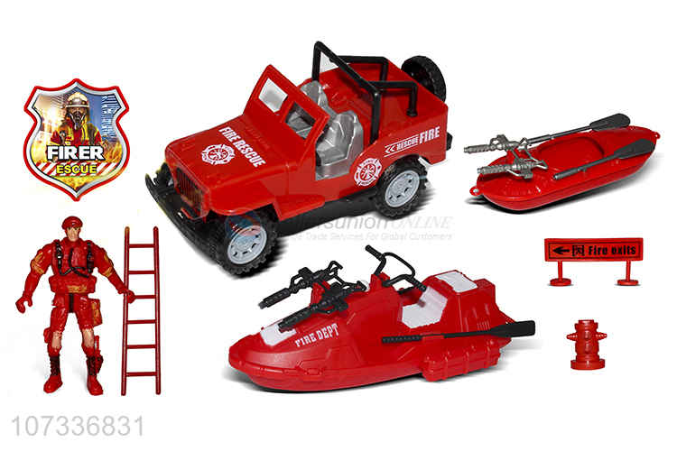 Best Quality Fire Boats Fire Truck Set Toy For Children