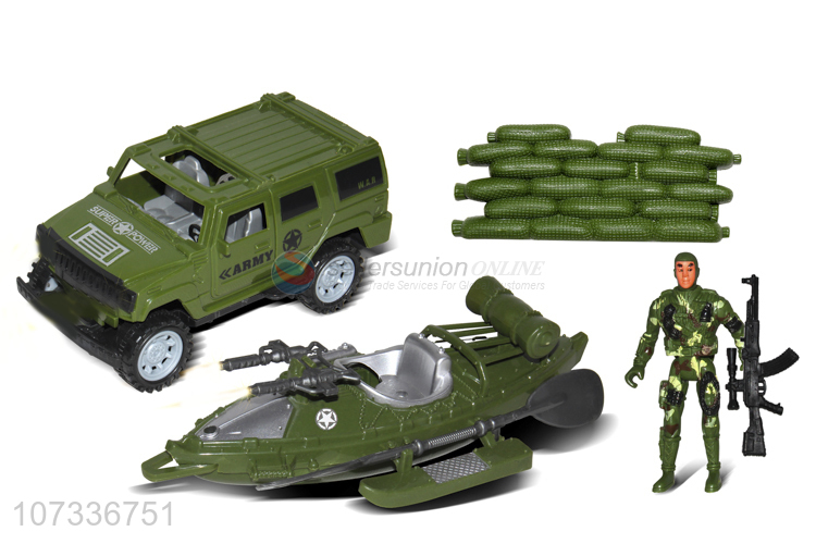 Popular Military Battle Ship Vehicle Military Toy Set