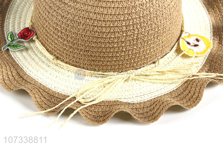 High Quality Cute Child Summer Sunshade Beach Kids Straw Hat