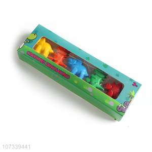 Custom Cartoon Dinosaur Shape 5 Pieces Crayons Set