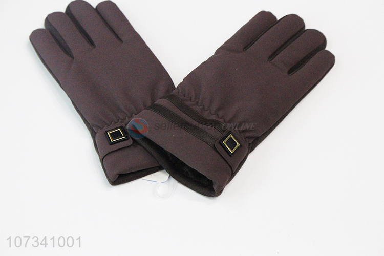 High quality men comfortable anti-slip winter outdoor gloves