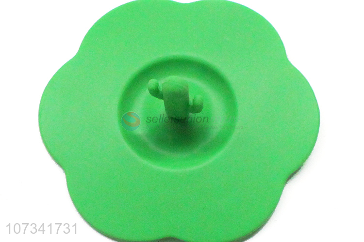 Good Quality Cactus Handle Silicone Cup Cover Cup Lids