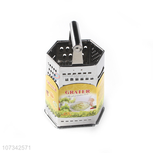 Contracted Design Six Sides Multipurpose Stainless Steel Vegetable Grater With Handle