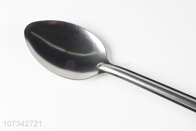 Factory Price Long Handle Reusable Stainless Iron Meal Spoons