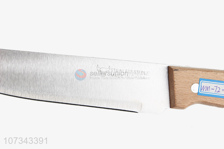 New Selling Promotion Wooden Handle Stainless Steel Kitchen Knife