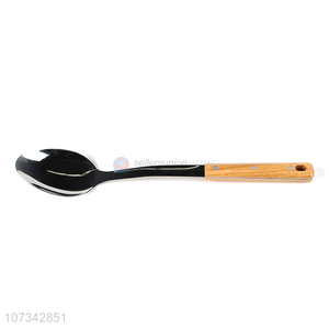 Wholesale Kitchenware Comfortable Handle Stainless Steel Rice Spoon Metal Spoon