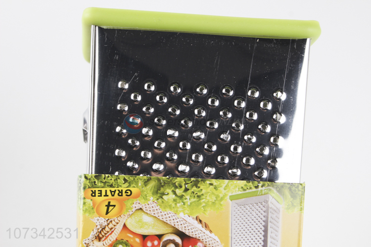 Lowest Price Stainless Steel Four Side Vegetable Peeler Kitchen Grater With Handle