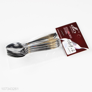 New Fashion Design Stainless Steel Coffee Spoon Metal Tea Spoon