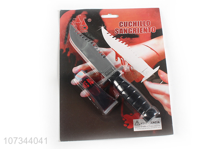 Wholesale Unique Design Funny Halloween Makeup Kit Fakes Knife With Blood