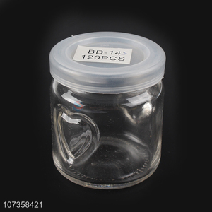 Factory wholesale clear flower tea glass jar kitchen food storage jar