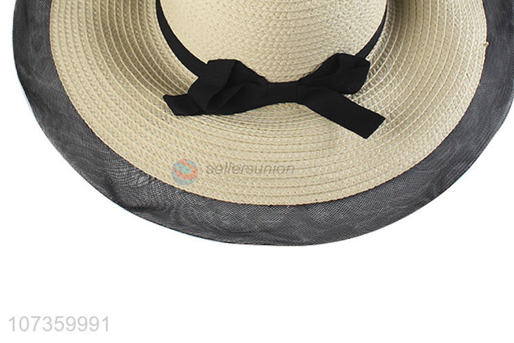 Newest Wide Brim Straw Hat Summer Round Hat Sun Hat