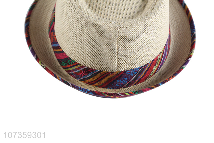 Good Quality Straw Fedora Hat Fashion Summer Hat