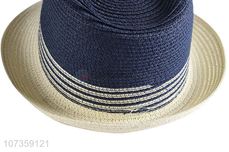 Cool Design Straw Fedora Hat Beach Sun Hat