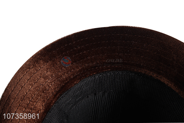 Good Quality Flannelette Fedora Hat Men Cowboy Hat