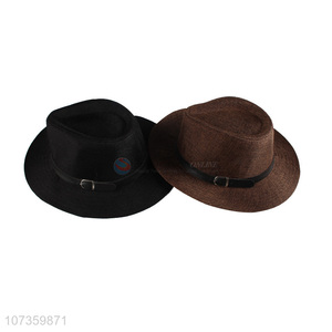 Custom Comfortable Wide-Brimmed Billycock Fashion Fedora Hat