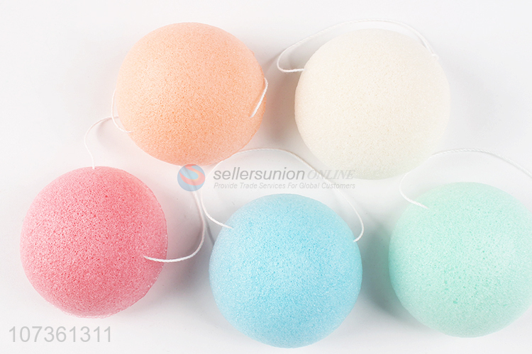 Top Selling Natural Kojac Facial Wash Cleaning Sponge Make Up Tools