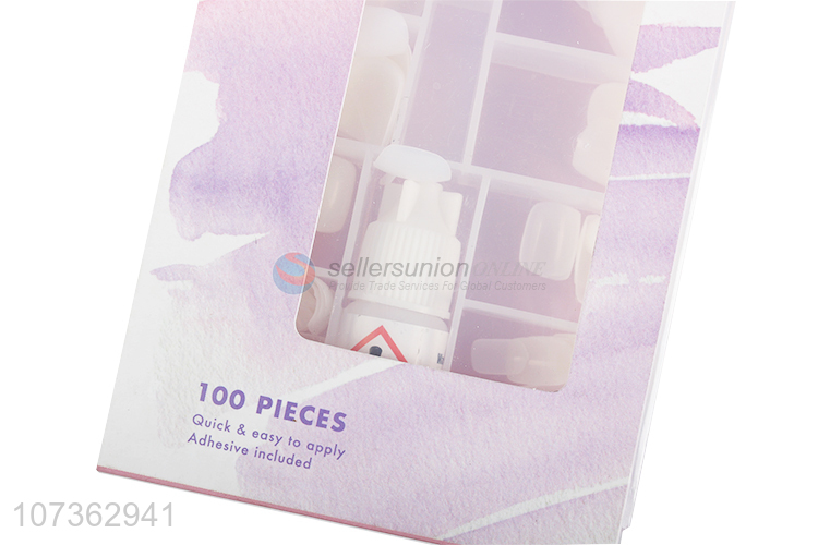 Competitive Price 100 Pieces Quick And Easy To Apply Artificial Nails Set