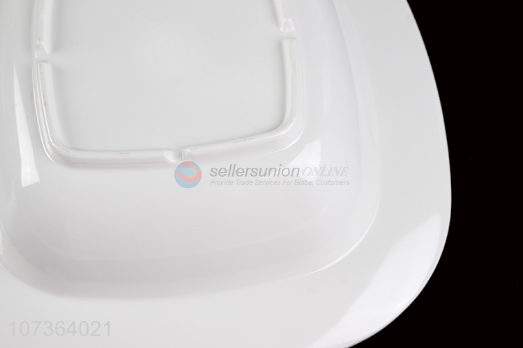 Wholesale Fashion Shallow Bowl White Melamine Bowl