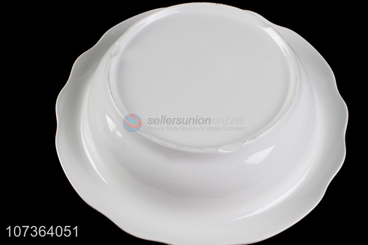 Wholesale Fashion Round Shallow Bowl Household Melamine Bowl