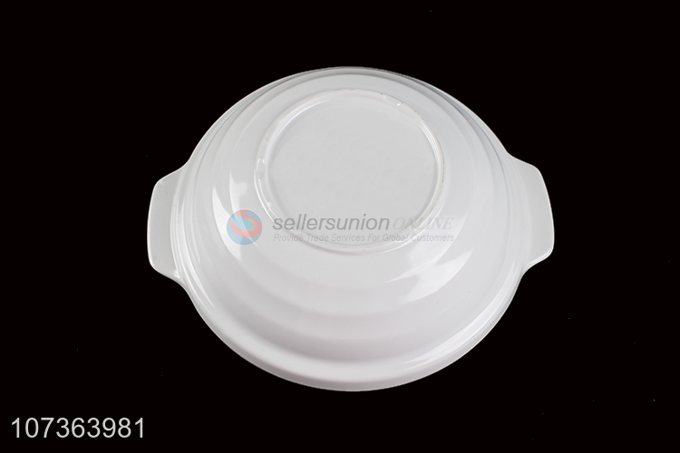 Best Sale Melamine Shallow Bowl With Two Ears