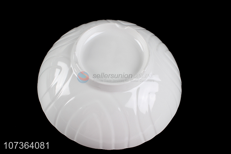 Good Quality Fashion Melamine Shallow Bowl White Salad Bowl