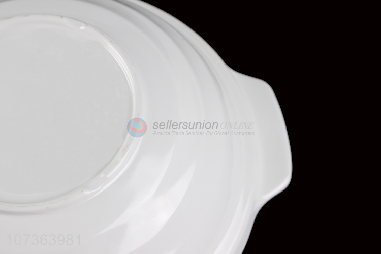 Best Sale Melamine Shallow Bowl With Two Ears