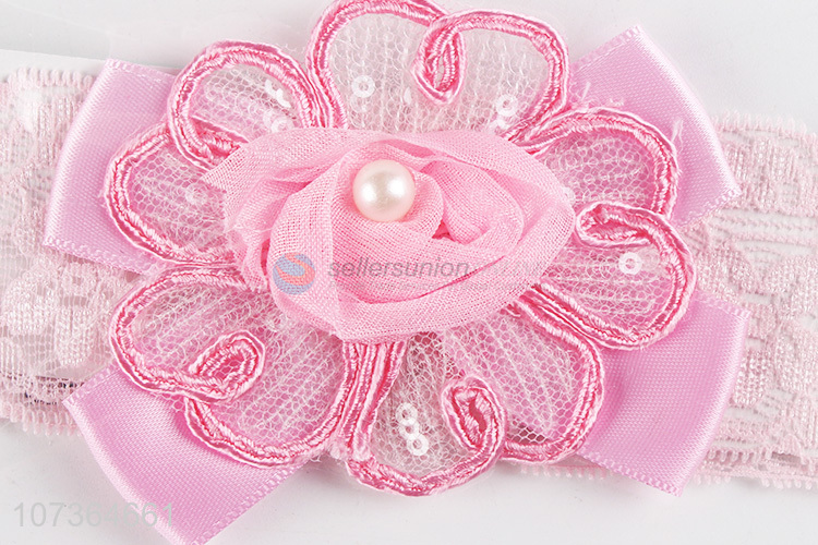 Contracted Design Toddler Girls Hairbands Flowers Bow fashion Lace Headband