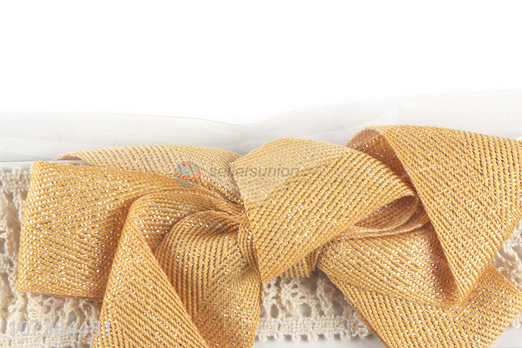 Premium Quality Hair Accessories Kids Girls Bowknot Elastic Headbands